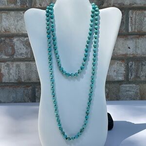 Turquoise beaded necklace,